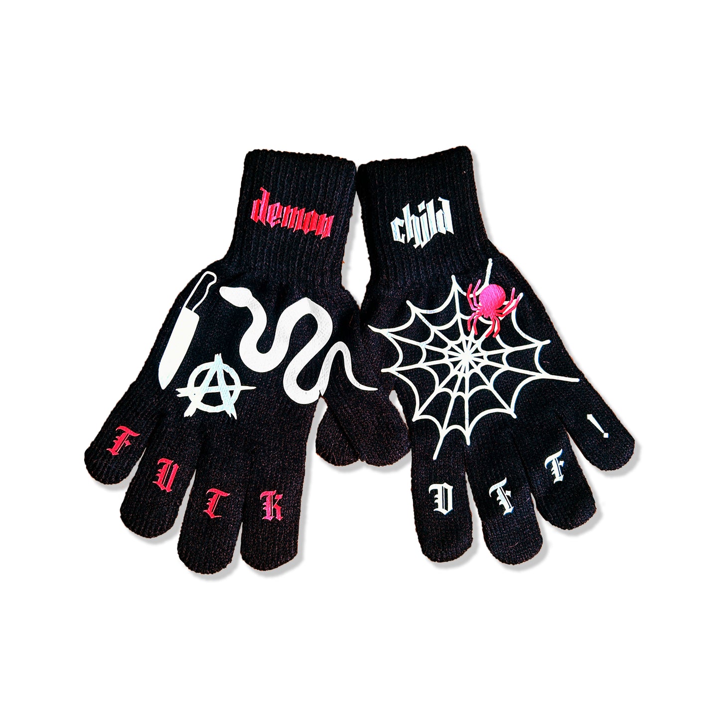 Demon Tattoo Gloves