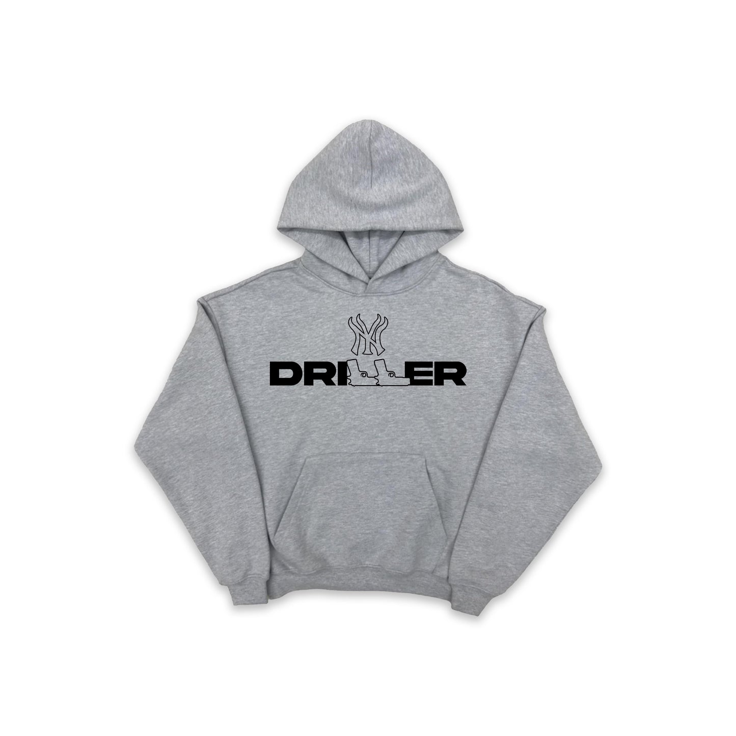 HEATHER GREY NY DRILLER HOODIE