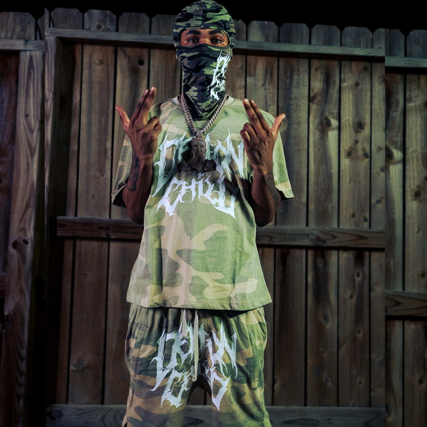 Camo Logo Shorts
