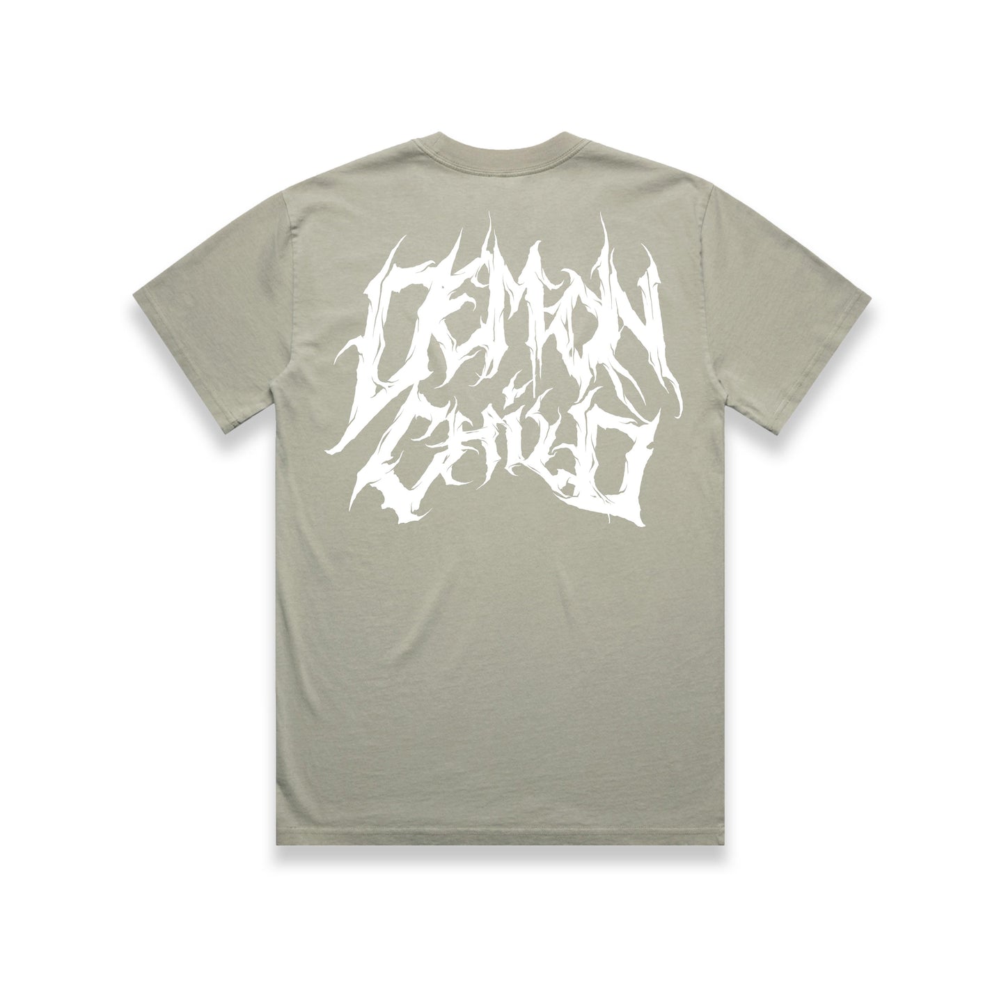 Faded Logo T-Shirt Sage | Premium Graphic Tee - Demon Child Clothing