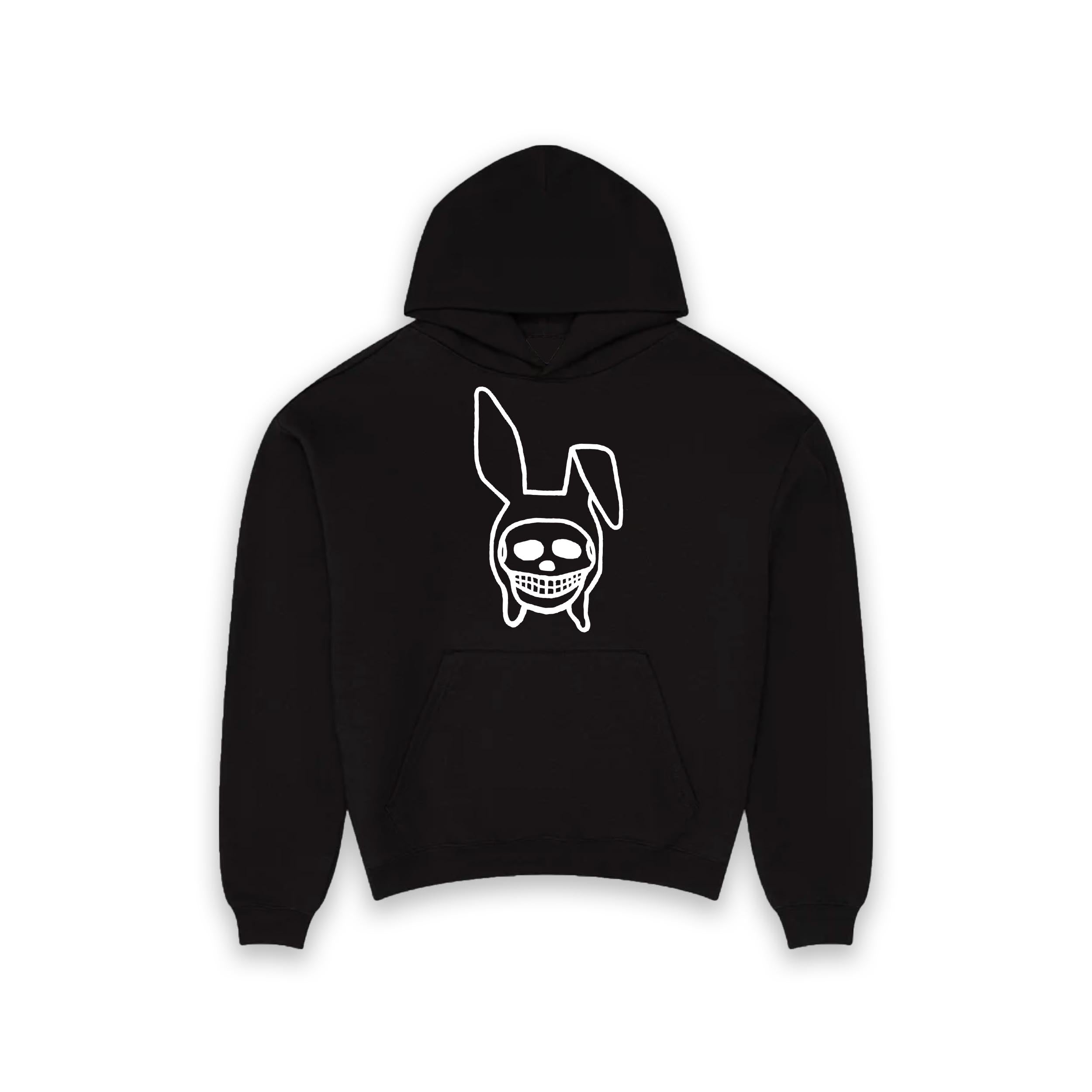 BLACK SKULL BUNNY HOODIE – Demon Child Clothing