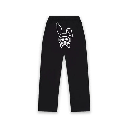 BLACK SKULL BUNNY SWEATPANTS