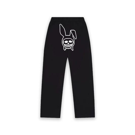 BLACK SKULL BUNNY SWEATPANTS