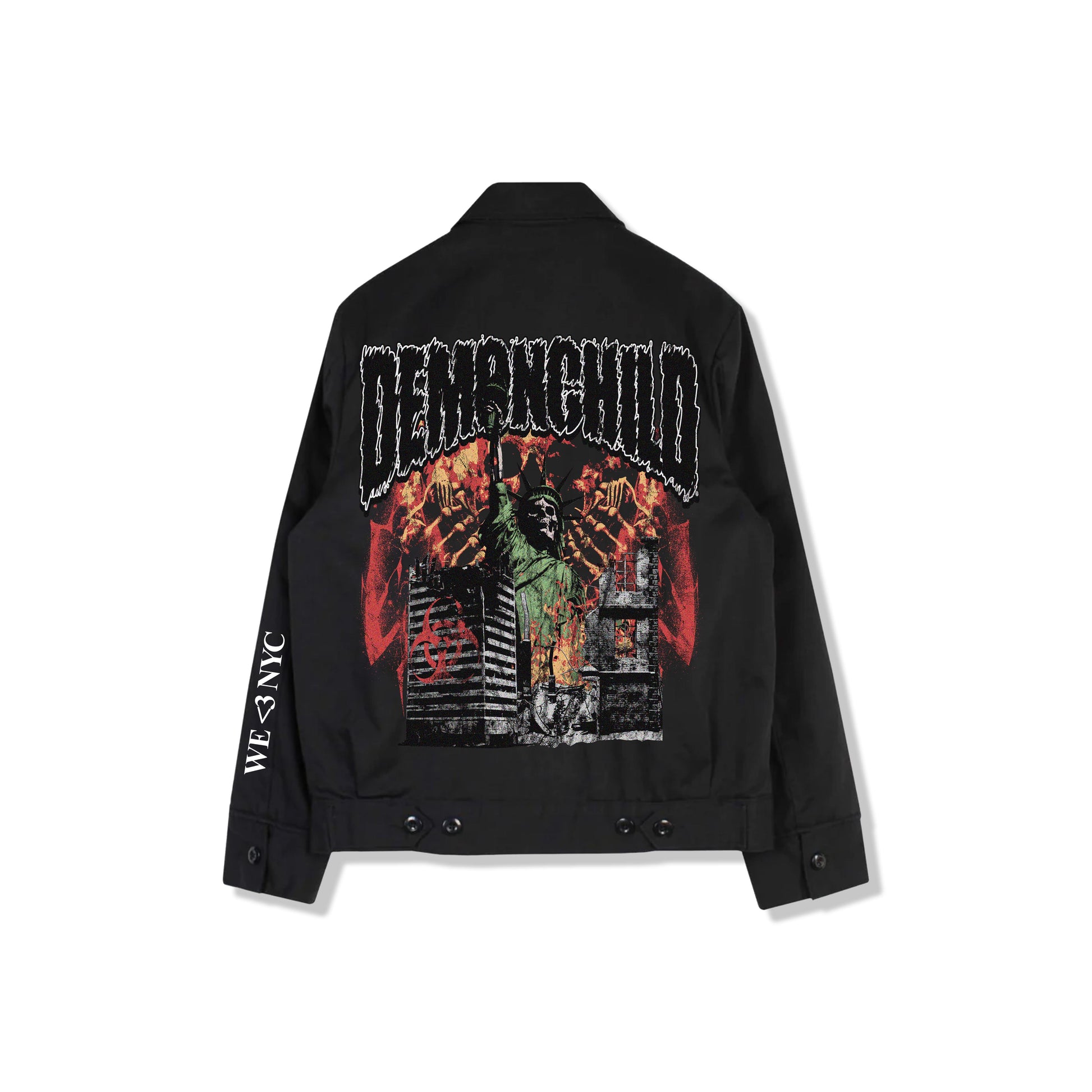 We <3 NYC Jacket – Insulated Mechanic Jacket by Demon Child Clothing