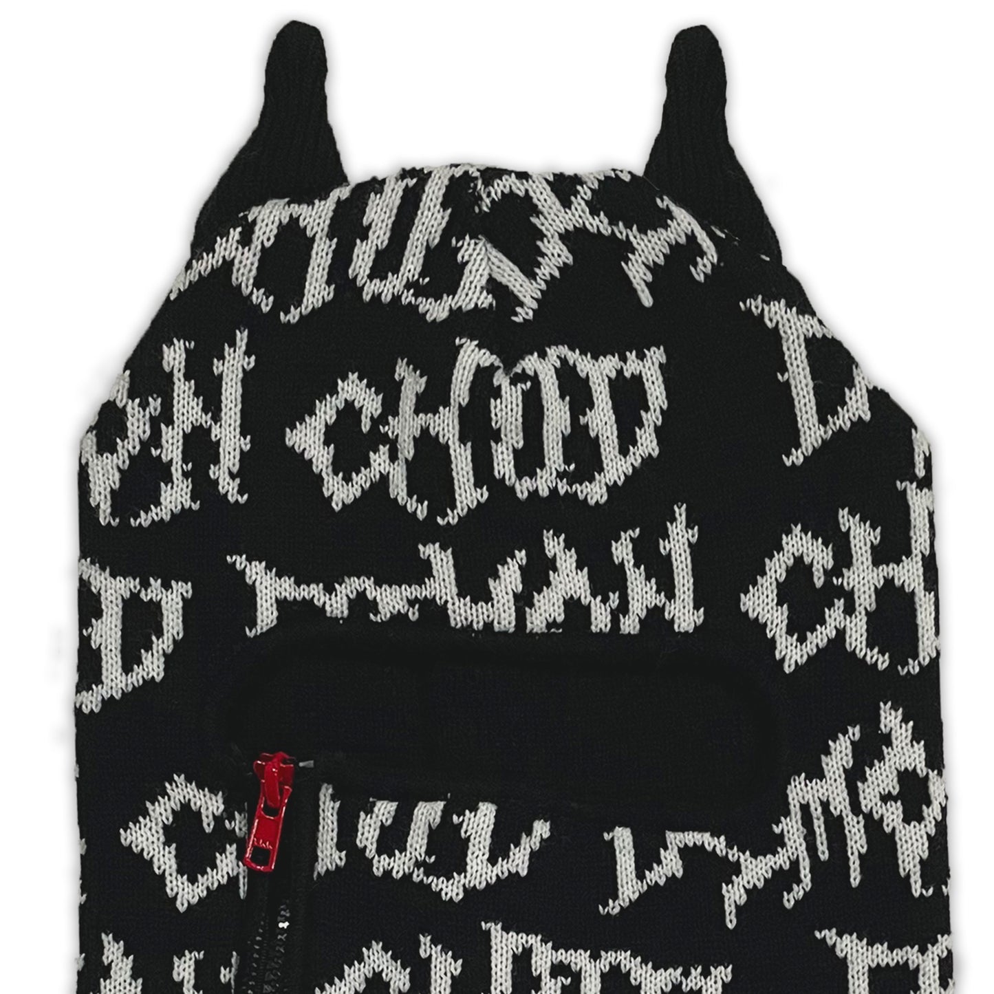 Knitted Demon Ski Mask