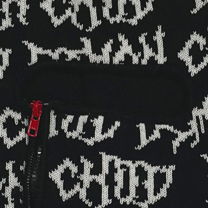 Knitted Demon Ski Mask