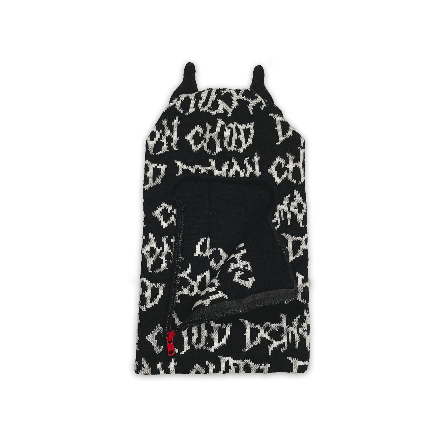 Knitted Demon Ski Mask
